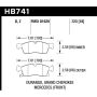 Hawk Performance HB741B.723 HPS 5.0 Disc Brake Pad