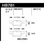 Hawk Performance HB781V.692 DTC-50 Disc Brake Pad