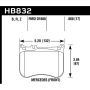 Hawk Performance HB832B.668 HPS 5.0 Disc Brake Pad