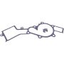 HITACHI WUP0007 Water Pump - Includes Gasket and Stud Bolts - Actual OE part