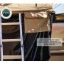 LD TMBK 3 Roof Top Tent With Annex - Tan Base With Green Rain Fly, Black Aluminum Base, Black Ladder Overland Vehicle Systems