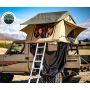 LD TMBK 3 Roof Top Tent With Annex - Tan Base With Green Rain Fly, Black Aluminum Base, Black Ladder Overland Vehicle Systems