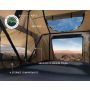 LD TMBK 3 Roof Top Tent With Annex - Tan Base With Green Rain Fly, Black Aluminum Base, Black Ladder Overland Vehicle Systems