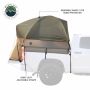 LD TACT - Bed Tent Full Size 6.5 Foot, Tan Body and Green Rainfly Overland Vehicle Systems