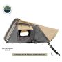 HD Bundu 2 - Hard Shell Roof Top Tent, 2 Person, Grey Body and Black Rainfly Overland Vehicle Systems
