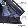 XD Everest 2 - Cantilever Aluminum Roof Top Tent, 2 Person, Grey Body and Black Rainfly Overland Vehicle Systems