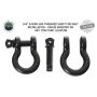 Recovery Shackle 19010201 3/4 4.75 Ton Black Sold In Pairs Overland Vehicle Systems