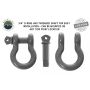 Buy Overland Vehicle Systems Recovery Shackle D Ring 3/4 Inch 4.75 Ton Grey Overland Vehicle Systems