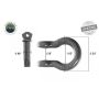 Buy Overland Vehicle Systems Recovery Shackle D Ring 3/4 Inch 4.75 Ton Grey Overland Vehicle Systems