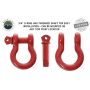 19019904 Recovery Shackle 3/4 Inch 4.75 Ton Red Overland Vehicle Systems