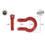 19019904 Recovery Shackle 3/4 Inch 4.75 Ton Red Overland Vehicle Systems