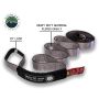 Tow Strap 20000 lbs - 2 x 30' Gray With Black Ends Overland Vehicle Systems