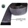 Tree Saver Tow Strap 40,000 lb. Gray With Storage Bag Overland Vehicle Systems