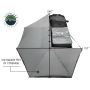 Freestanding 270 Degree Awnings For Mid - High Roofline Vans Driver side Overland Vehicle Systems