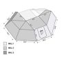 Nomadic Awning 270 Awning with Walls Passenger Overland Vehicle Systems