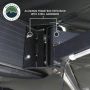XD Nomadic 270 - Awning W/Lights and Black Out , Passenger Side, Black Body, Black Trim and Black Travel Cover Overland Vehicle Systems