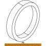 Genuine OEM 5086983AA Rear Wheel Seal