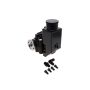 Top Street Performance JM2022BKH GM Type II Style Black Power Steering Pump with 14 oz Aluminum Reservoir and Hub