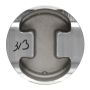 Wiseco 6607M82 Piston, Volkswagen, 2.8L 12V, 82.00 mm Bore, European, Set of 1