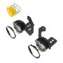 KC HiLiTES 97149 KC FLEX ERA 3 LED DM SAE FOG 2-LIGHT MSTR KIT 10-24 JEEP JK JL JT WINCH BUMPER