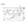 KOYORAD CD080600 Koyorad A/C Condenser CD080600