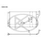 KOYORAD CD821048 Koyorad A/C Condenser CD821048