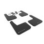 Rally Armor MF63-UR-BLK/SIL Black Mud Flap/Silver Logo