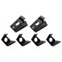 BODY MOUNT; FRAME SIDE; 6 PIECE; CONTAINS 2 FRT; 4 INTERMEDIATE MOUNTS; YJ WRANG