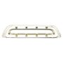GRILLE; PAINTED MILK WHITE; CHEVROLET 57-57