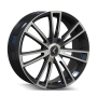 Kraze Wheels KR1838809BM40 SPECTRA (183) GLOSS BLACK MACHINED