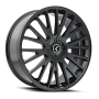Kraze Wheels KR18522804B38 DOUBLE DOWN (KR185) GLOSS BLACK