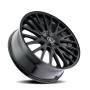 Kraze Wheels KR18522804B38 DOUBLE DOWN (KR185) GLOSS BLACK