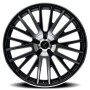 Kraze Wheels KR18522816BM38 DOUBLE DOWN (KR185) BLACK MACHINED
