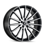 Kraze Wheels KR1918812BM40 191 (191) BLACK/MACHINED FACE