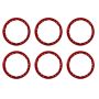 Ford Racing M-1021K-BLR 2021-2025 Bronco Beadlock Trim Ring Kit-Red