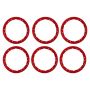 Ford Racing M-1021K-BLR 2021-2025 Bronco Beadlock Trim Ring Kit-Red