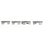 Ford Racing M-1096K-BCC Ford Car Black And Chrome Wheel Center Cap Kit