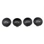 Ford Racing M-1096K-BCS Ford Car Black And Chrome Wheel Center Cap Kit-Satin