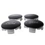 Ford Racing M-1096K-BCS Ford Car Black And Chrome Wheel Center Cap Kit-Satin
