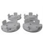 Ford Racing M-1096K-BCS Ford Car Black And Chrome Wheel Center Cap Kit-Satin