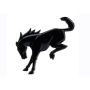 Ford Racing M-1447-BRB 2021-2025 Bronco Rear Emblem-Gloss Black