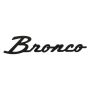 Ford Racing M-1447-BSMB 2021-2025 Bronco Classic Script Fender Badge Kit-Matte Black