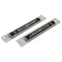 Ford Racing M-1447-EBBLK EcoBoost Emblems/Badges-Black And Silver-Pair