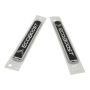 Ford Racing M-1447-EBBLK EcoBoost Emblems/Badges-Black And Silver-Pair