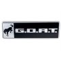Ford Racing M-1447-GOAT Bronco/Bronco Sport G.O.A.T. Badge-Black/Chrome