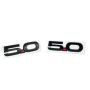Ford Racing M-1447-M50AB 2015-2023 Mustang 5.0L Fender Emblems/Badges-Black-Pair