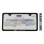 Ford Racing M-1828-SSB Ford Performance Slim License Plate Frame-Black Stainless Steel