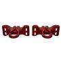 Ford Racing M-18954-SDR 2017-2024 Super Duty Tow Hooks-Pair-Red