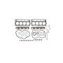Ford Racing M-6003-SD73 7.3L Gas Engine Gasket Kit
