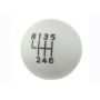 Ford Racing M-7213-M8B 2015-2025 Mustang Bullitt White Shift Knob